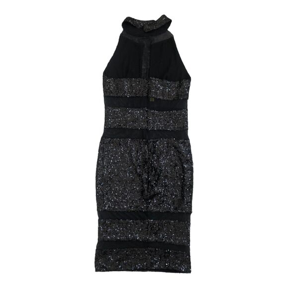 L'Impasse NY Black Sequin and Mesh Sexy Bodycon Party Dress Size S - Picture 12 of 13